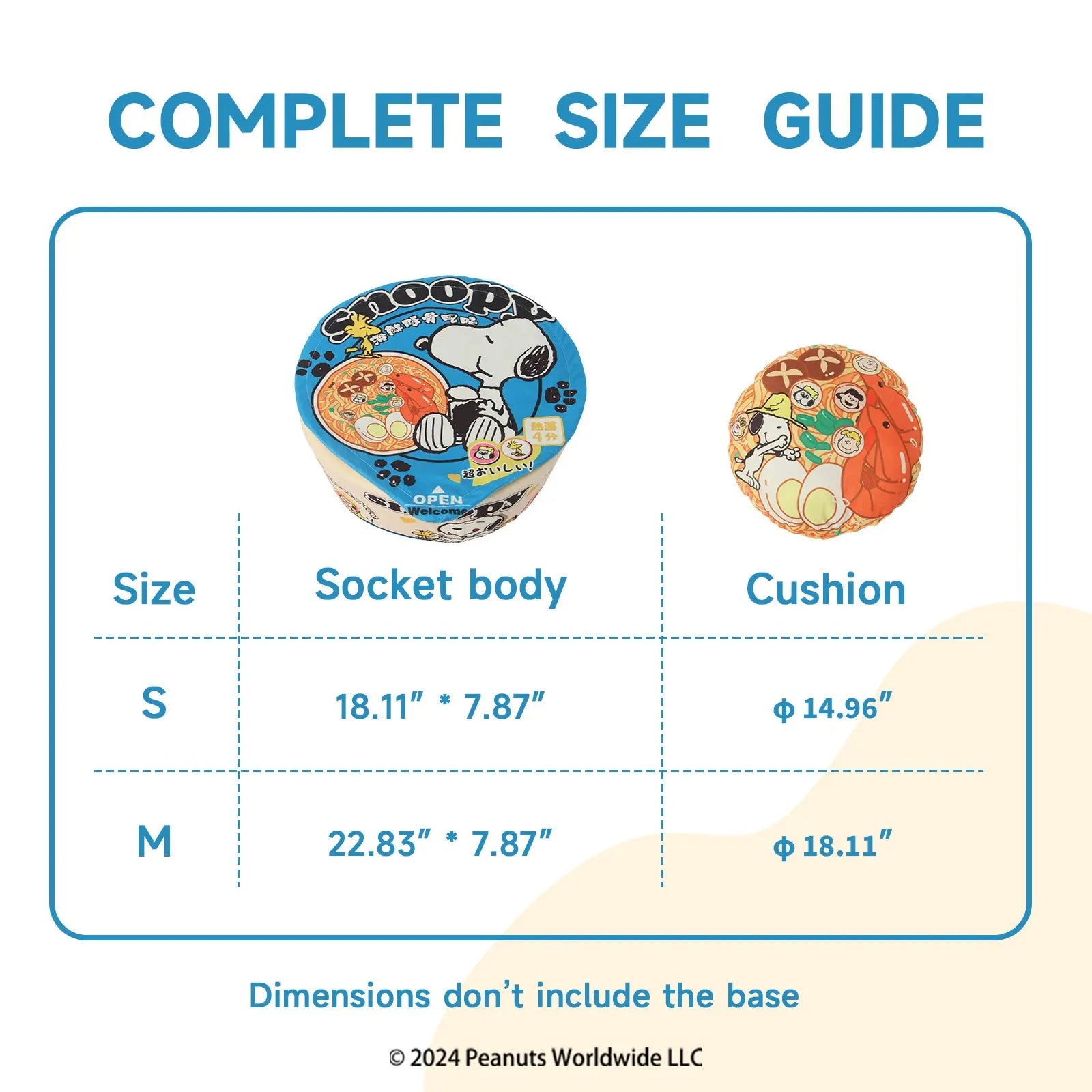 Kashima X Snoopy Red Tonkotsu Bubble Noodle Pet Bed KashimaPet