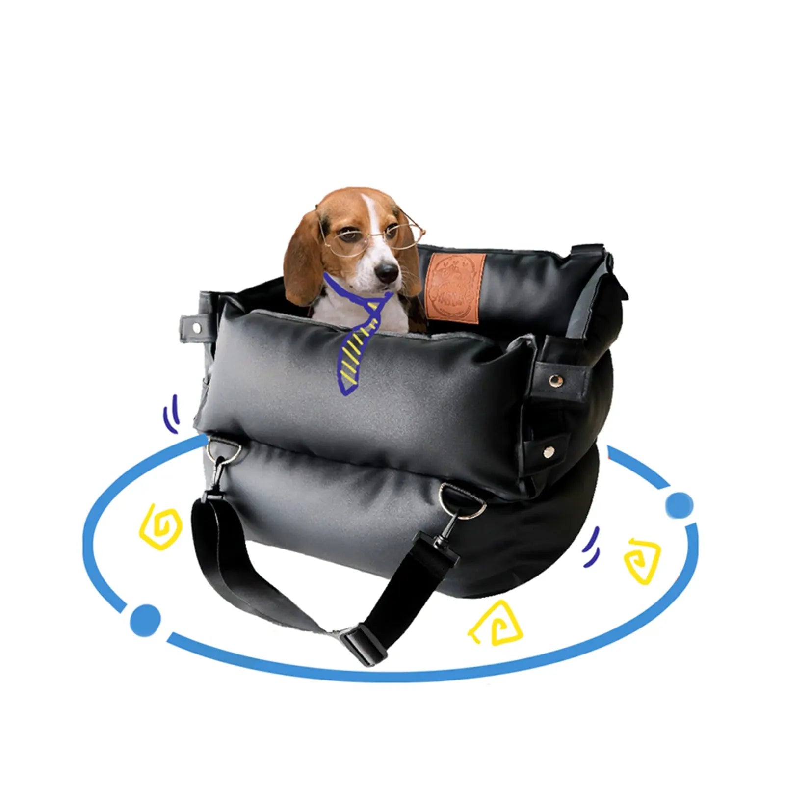 Kashima Ono PU Leather Pet Car Seat kashimashop