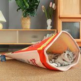 Kashima Potato Chips Shaped Semi-closed Pet Bed kashimashop