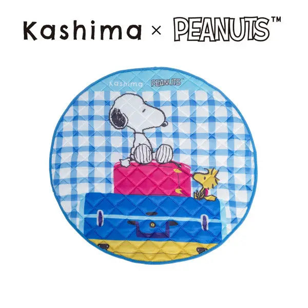 Kashima x Snoopy Blue Checkered Ice Pad KashimaPet