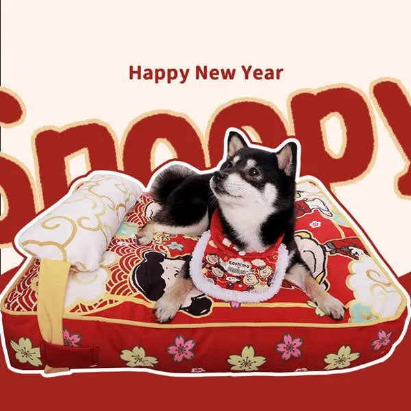 Kashima x Snoopy New Year Series Envelope Bib Envelope Nest Pet Carpet KashimaPet