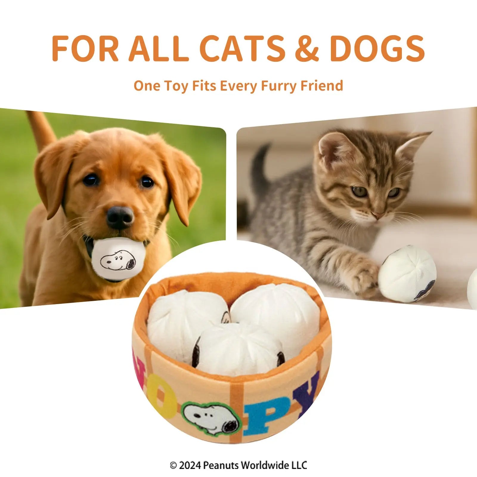 Kashima X Snoopy Bun Toy KashimaPet