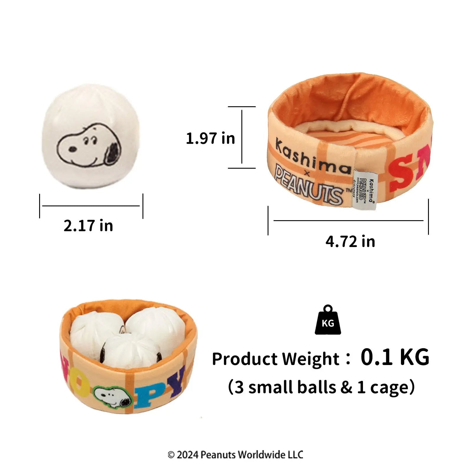 Kashima X Snoopy Bun Toy KashimaPet