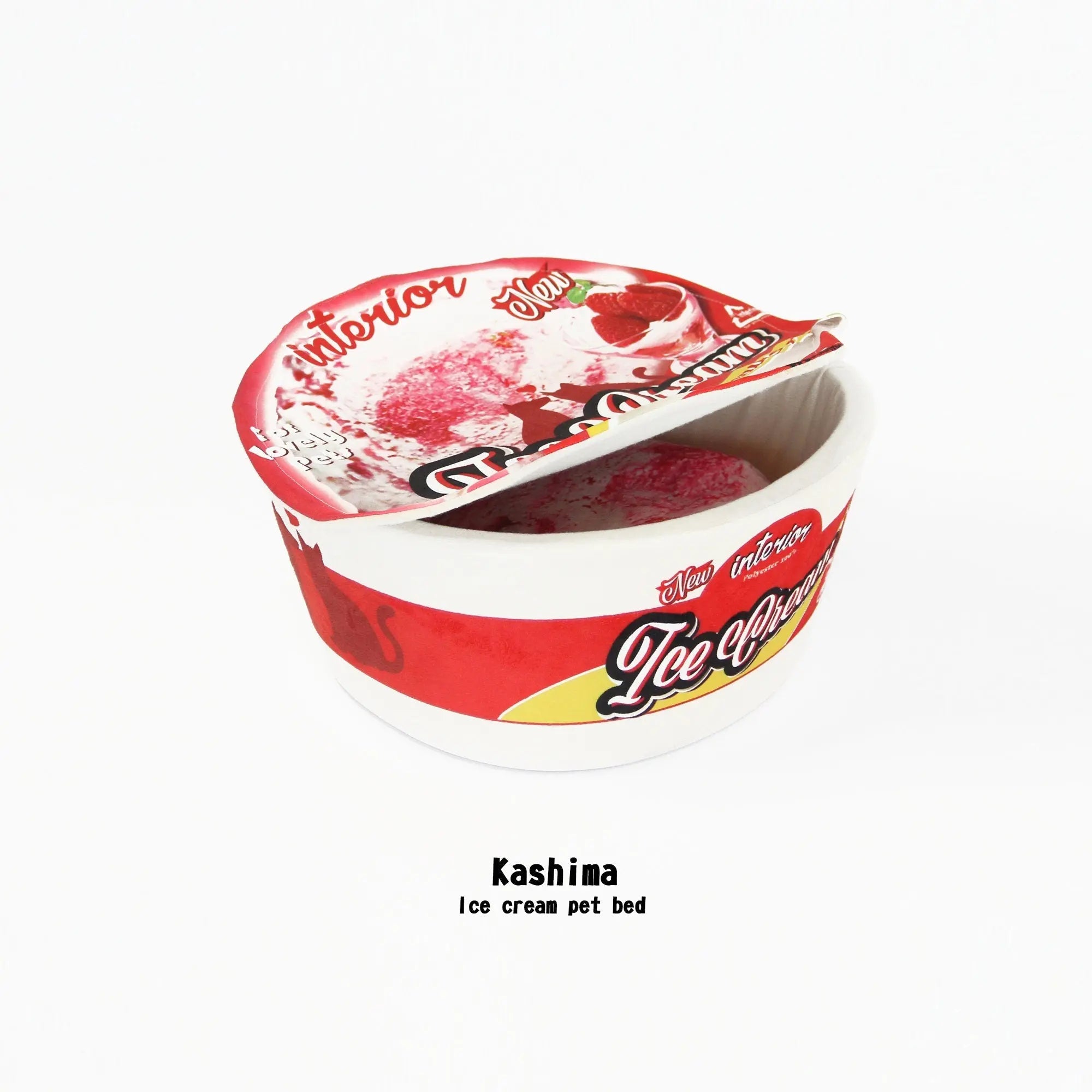 Kashima Strawberry Ice Cream Shaped Pet Bed kashimashop