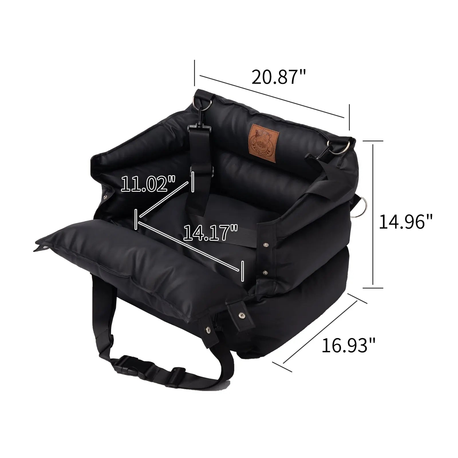 Kashima Ono PU Leather Pet Car Seat kashimashop