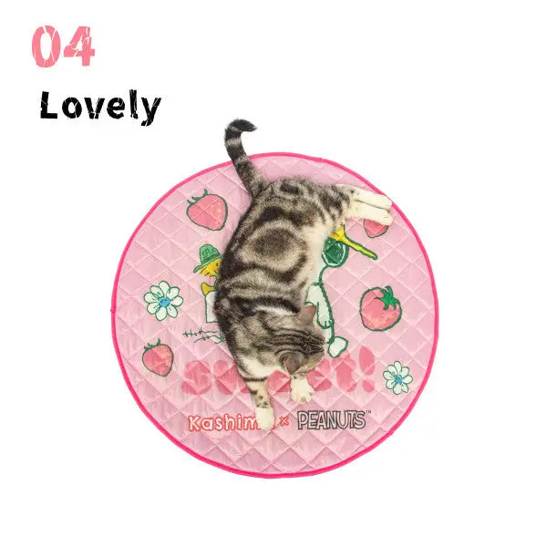 Kashima x Snoopy Strawberry Sweetheart Ice Pad KashimaPet