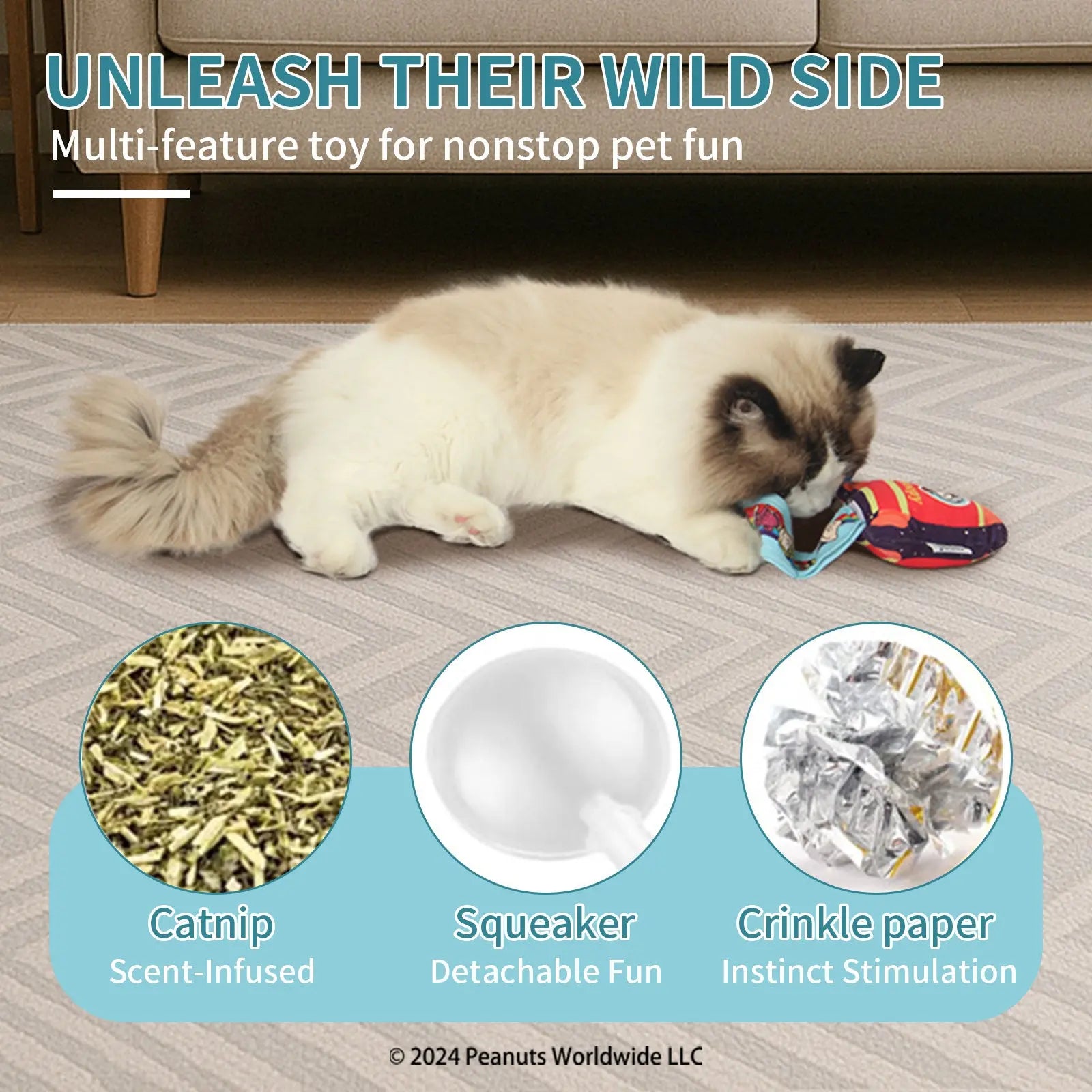 Kashima X Snoopy Rocket Pet Toy KashimaPet