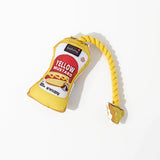 Kashima Ketchup and Yellow Mustard Sauce Shaped Pet Toys kashimashop