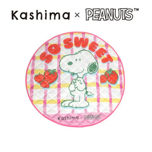 Kashima x Snoopy Strawberry Plaid Ice Pad KashimaPet