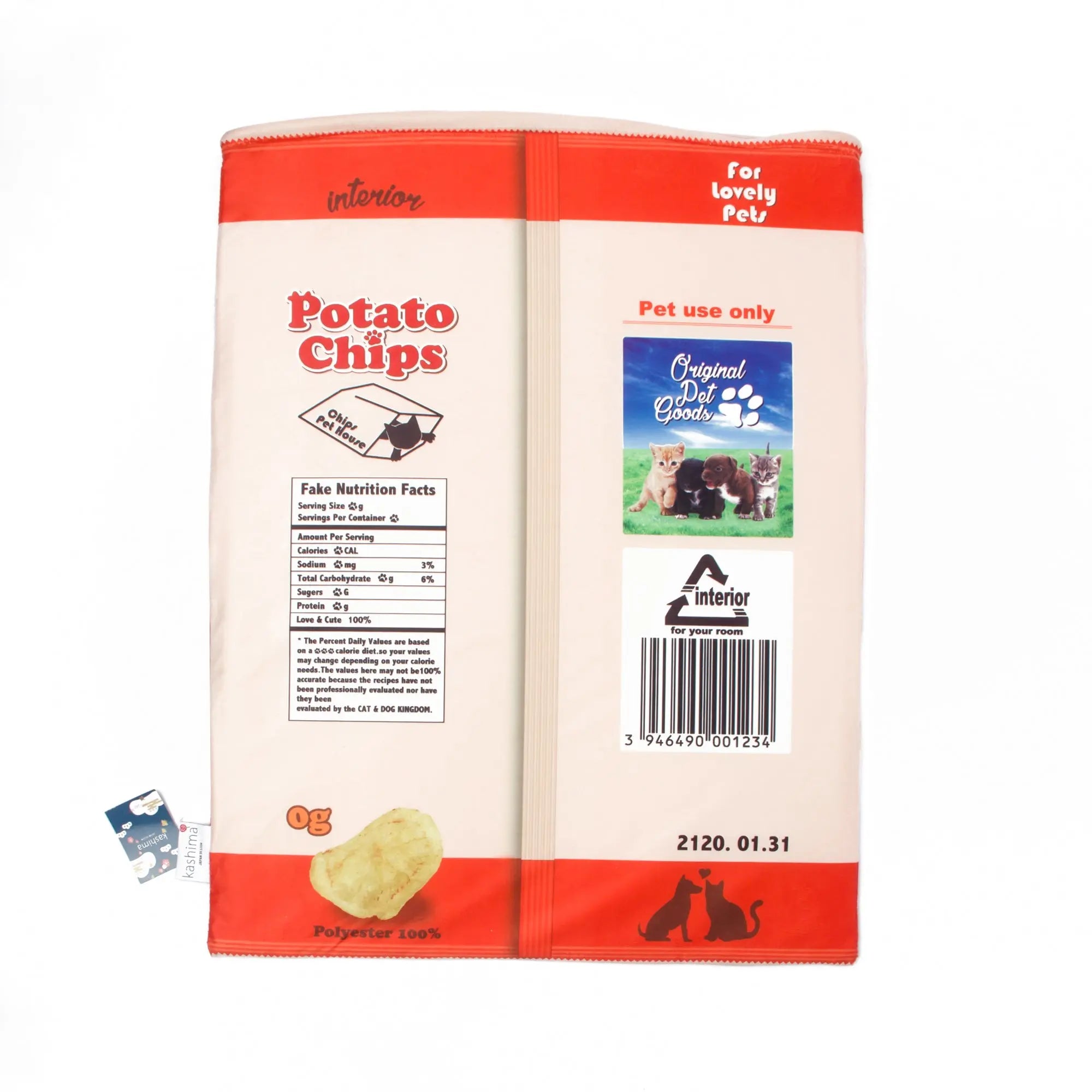 Kashima Potato Chips Shaped Semi-closed Pet Bed kashimashop